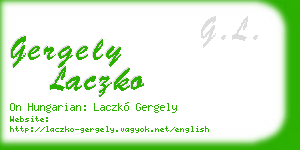 gergely laczko business card